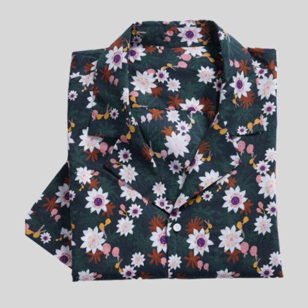 Floral Bowling Shirt - Retro Style