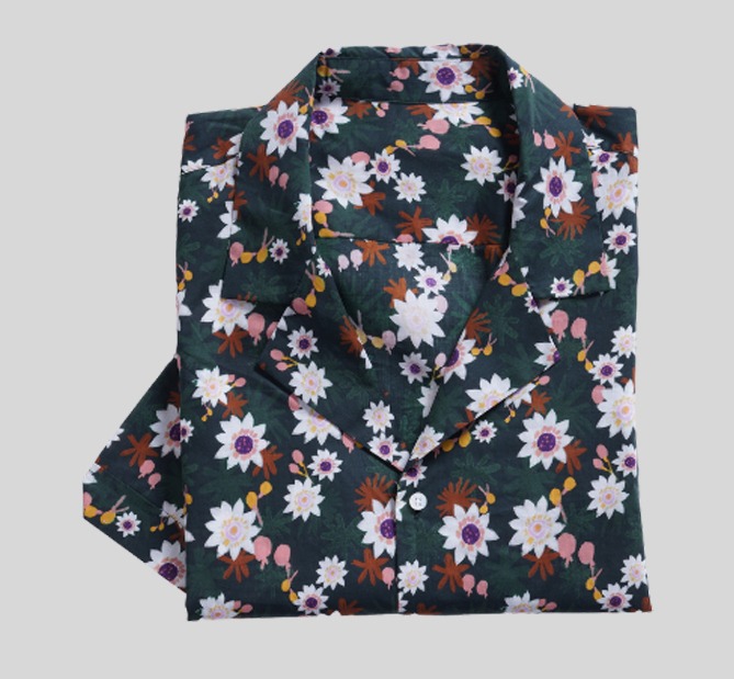 Floral Bowling Shirt - Retro Style