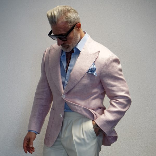 The Azzurro Riviera Linen Blazer