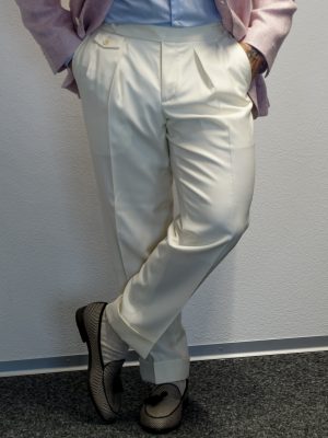 The Ivory Maestro Super 130s Trousers