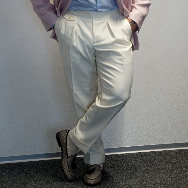 The Ivory Maestro Super 130s Trousers