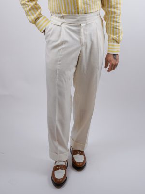 The Ivory Maestro Super 130s Trousers